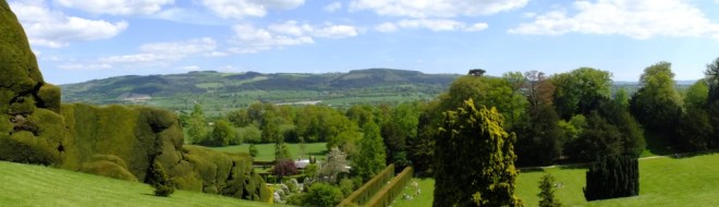 view from powis castle