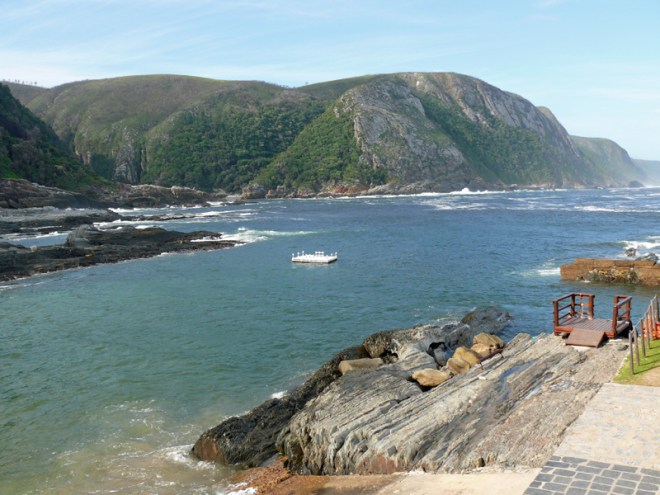 view towards the river mouth