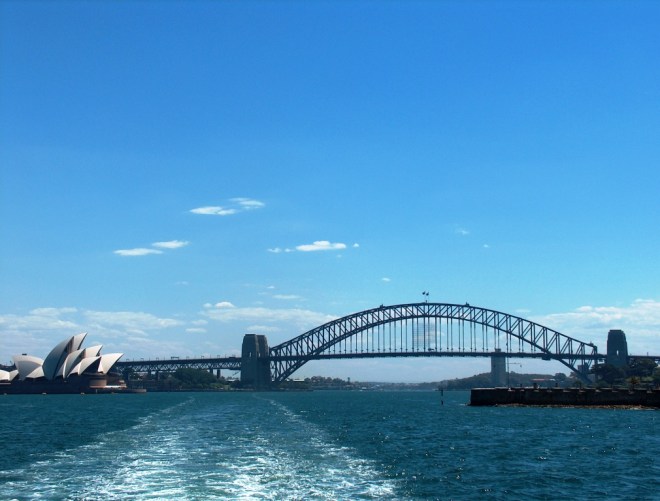 Harbour Bridge and Opera House from the Manly Ferry