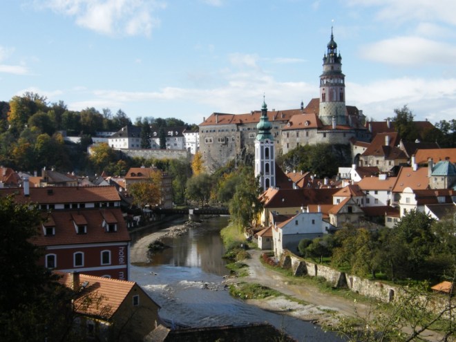 Cesky Krumlov castle view