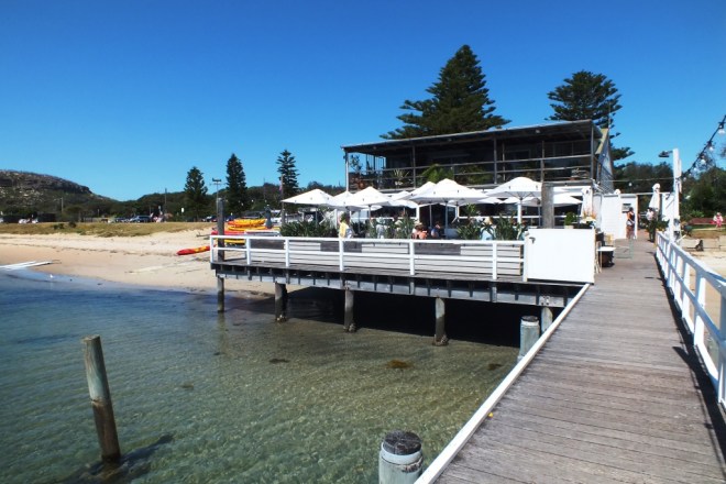 The boathouse where I ate lunch