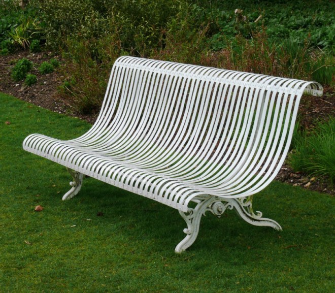 Clandon scrolled bench